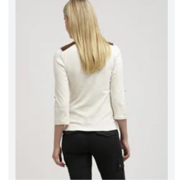 RL Western Suede Patch Cotton Henley - Picture 3 of 13